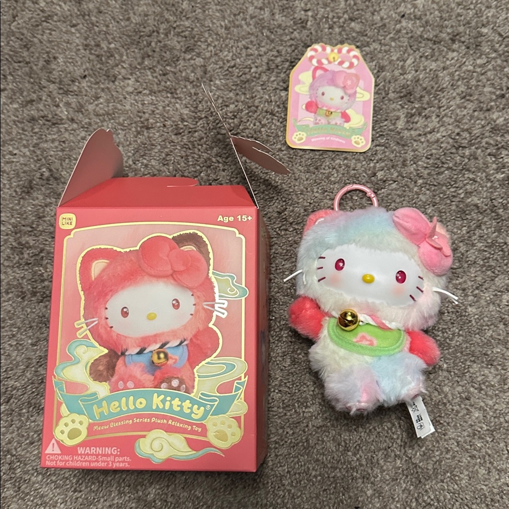 Hello Kitty Meow Blessings Vinyl Plush Keychain - Blessing of Kindness